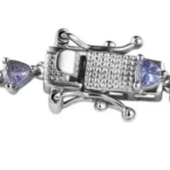 Tanzanite tennis bracelet - Picture 3 of 4